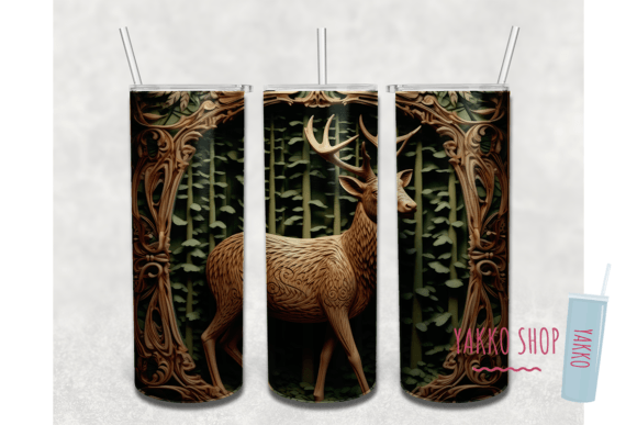 20oz 3D Deer Carved Wood Tumbler Wrap4: Integrating Digital Assets into Sublimation Workflows