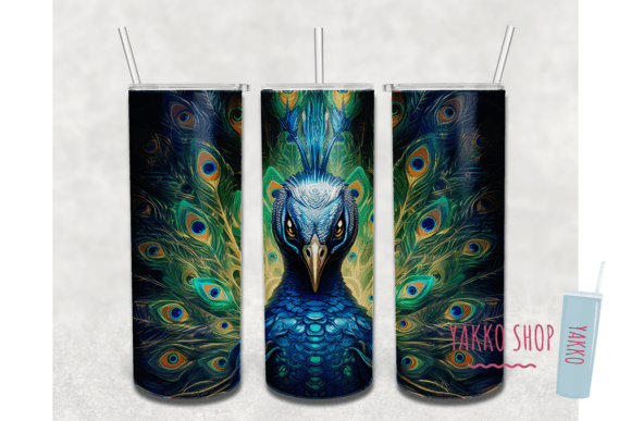 20oz 3D Peacock Tumbler Sublimation Wrap: Strategic Application for Digital Product Success