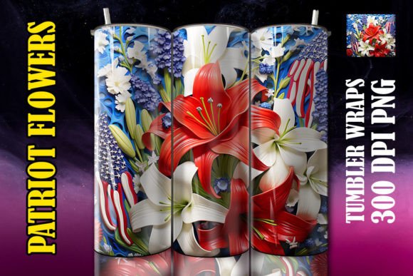 3D Bluebells Flower Tumbler 17 Design Guide