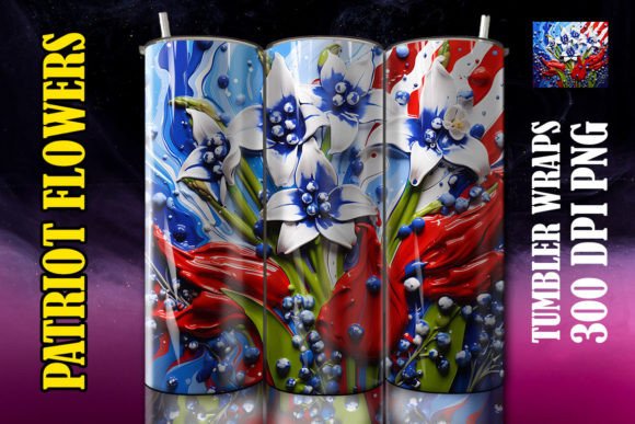 3D Bluebells Flower Tumbler 5 Design Guide