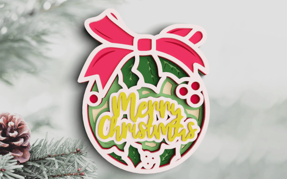 3D Christmas Ornament SVG DXF 7 Layers Guide