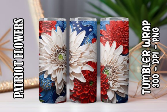 3D Chrysanthemums Flower Tumbler 5 Design Guide