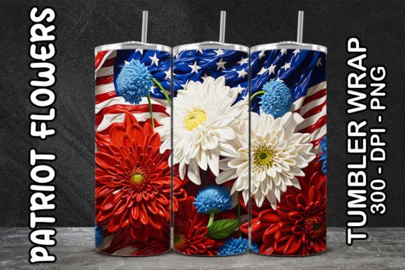 3D Chrysanthemums Flower Tumbler 6 PNG Guide