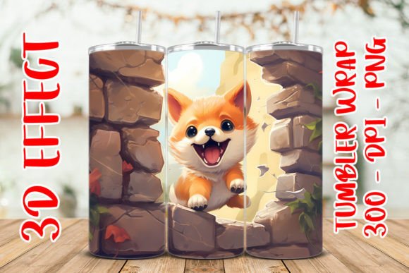 3D Cute Inushiba Flower Tumbler 9: Strategic Asset for Sublimation Product Lines
