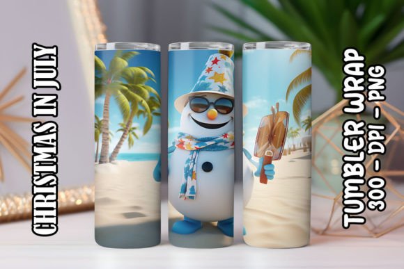 3D Frosty the Snowman Tumbler 3 Design Guide