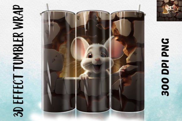 3D Mouse Flower Tumbler 11: Sublimation Design Guide