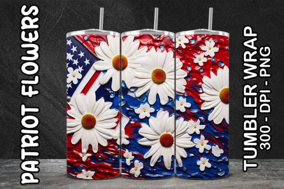 3D White Daisies Flower Tumbler 1: Strategic Asset for Sublimation Businesses