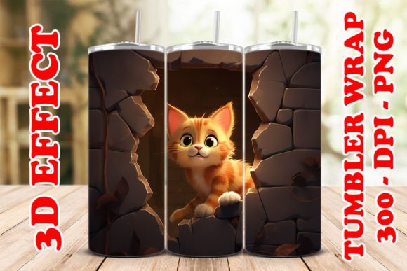 Elevating Sublimation Projects with the 3D Cat Flower Tumbler 1 Digital Design