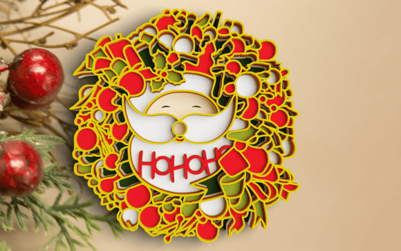 Evaluating the 3D Christmas Floral Wreath SVG DXF for Layered Holiday Projects