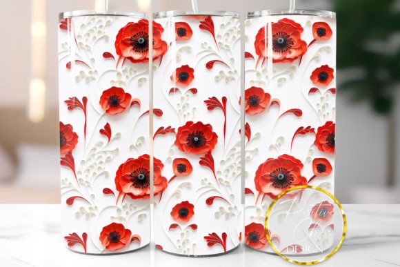 Mastering 3D Poppies Tumbler Wraps: A Complete Guide to Sublimation PNGs and 20oz Skinny Designs