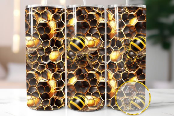 Mastering the 3D Bees Tumbler Wrap Sublimation PNG for Professional Results
